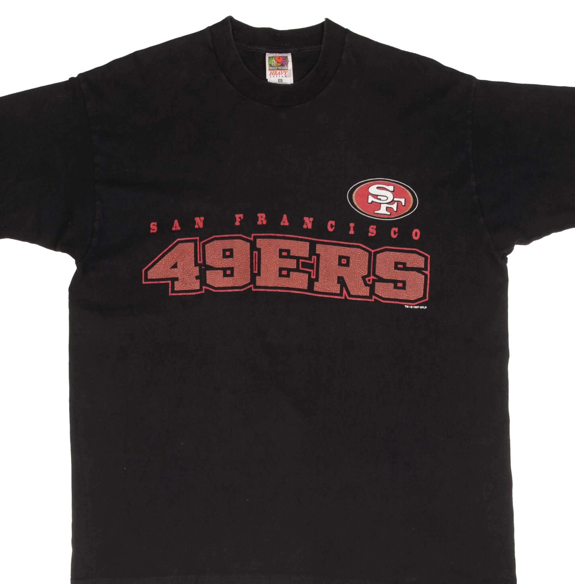 VINTAGE NFL SAN FRANCISCO 49ERS 1997 BLACK TEE SHIRT SIZE XL