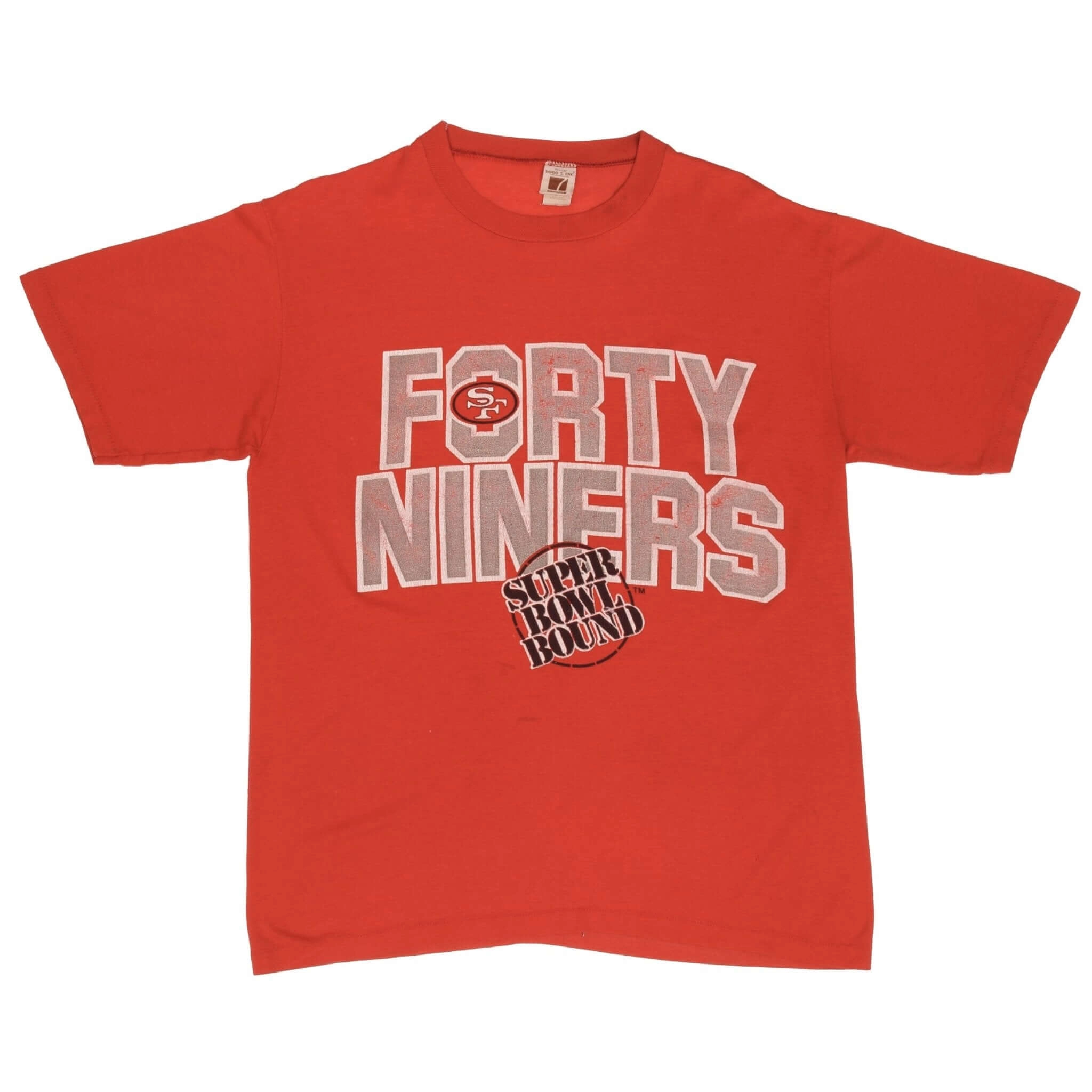VINTAGE NFL SAN FRANCISCO 49ERS SUPER BOWL 1980S TEE SHIRT LARGE MADE IN USA