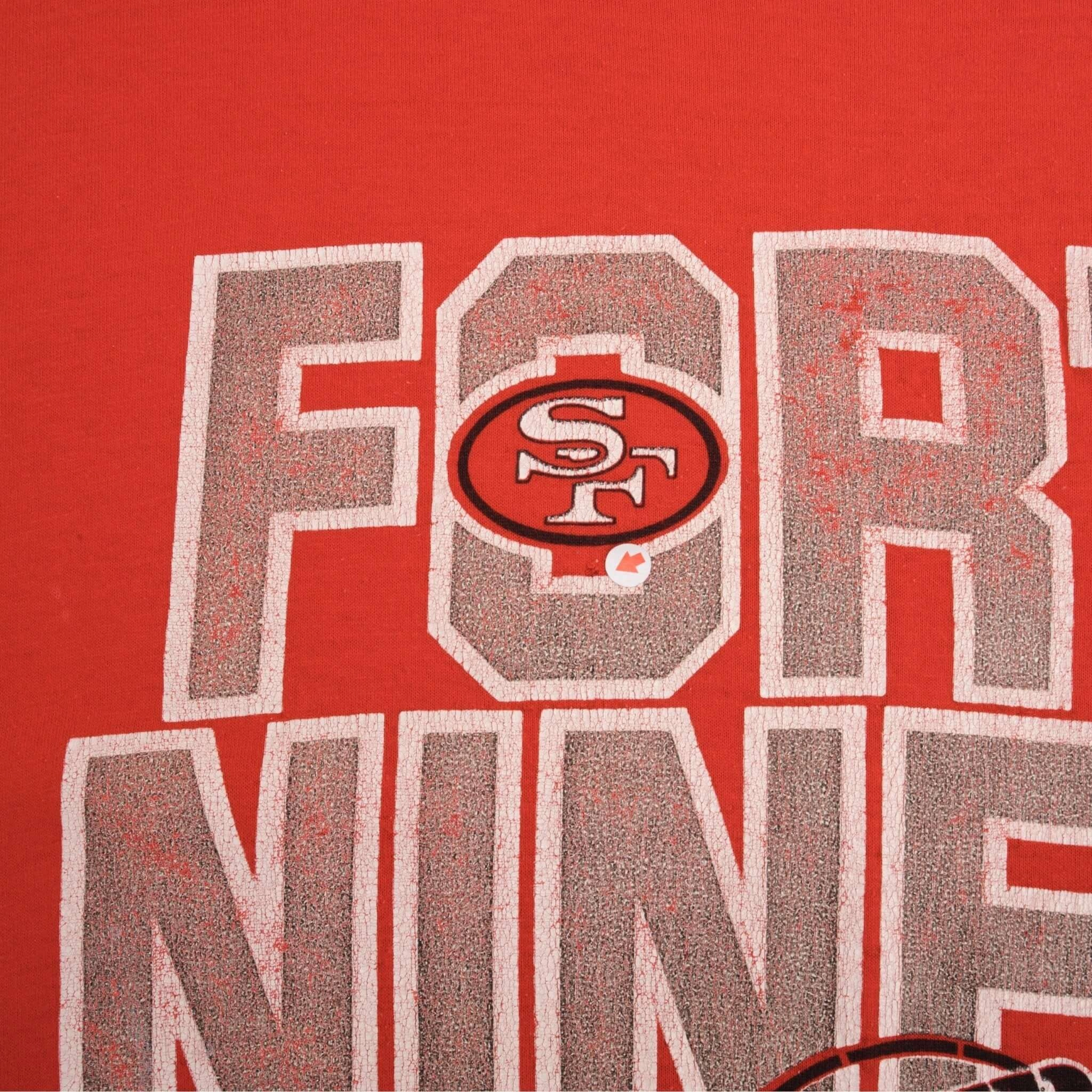 VINTAGE NFL SAN FRANCISCO 49ERS SUPER BOWL 1980S TEE SHIRT LARGE MADE IN USA