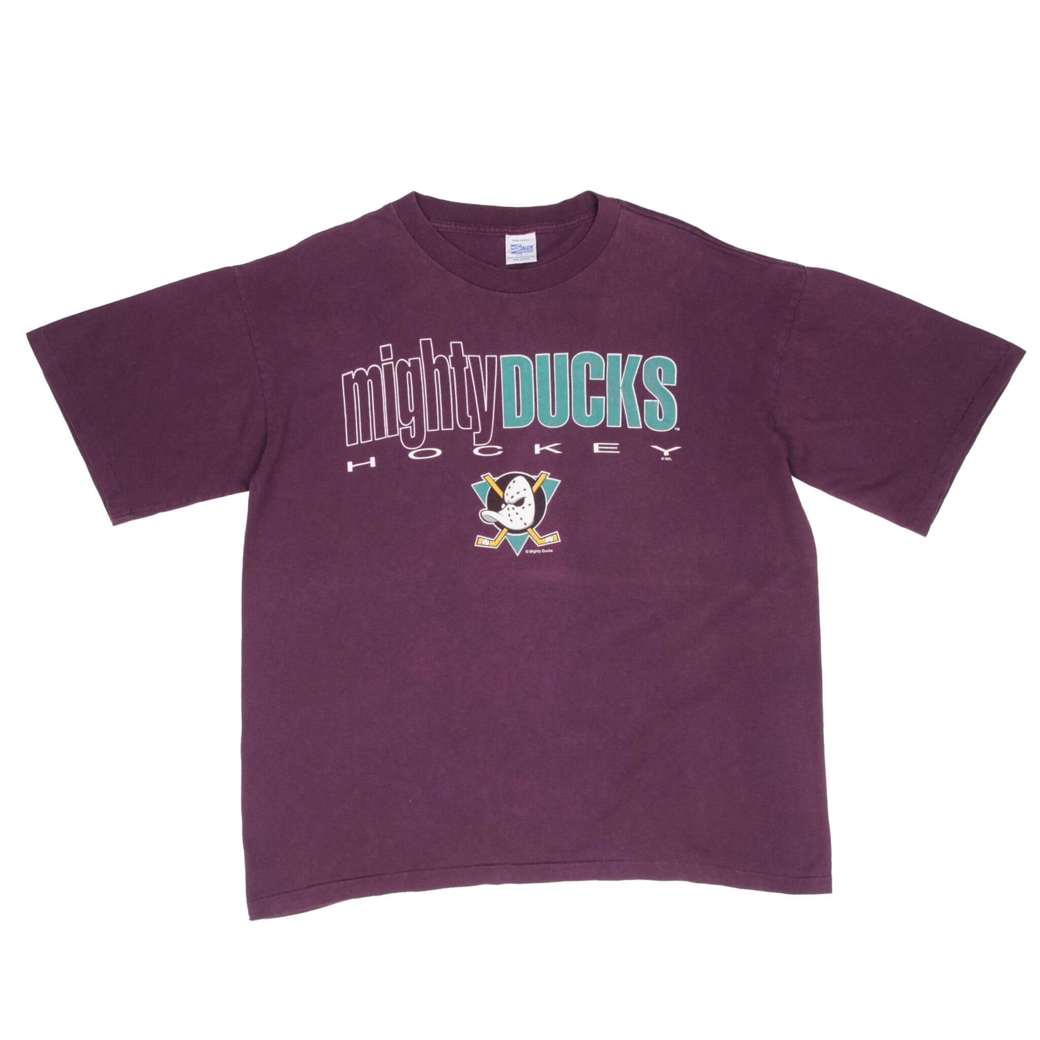 VINTAGE NHL ANAHEIM MIGHTY DUCKS TEE SHIRT 1990S SIZE LARGE MADE IN USA