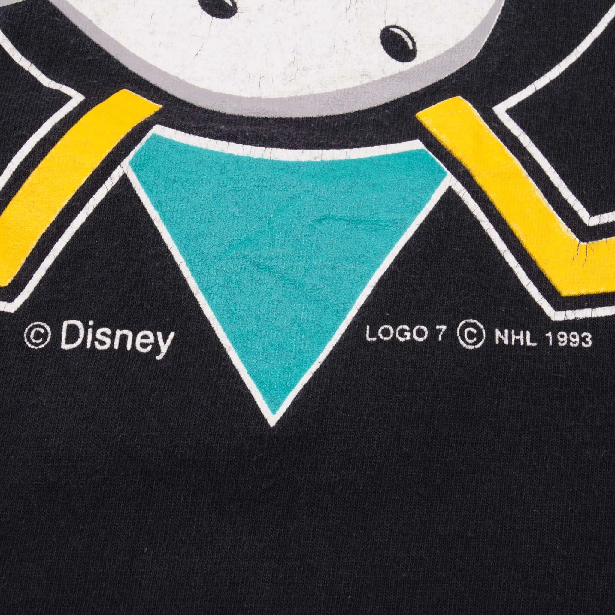 VINTAGE NHL ANAHEIM MIGHTY DUCKS TEE SHIRT 1993 MEDIUM MADE USA