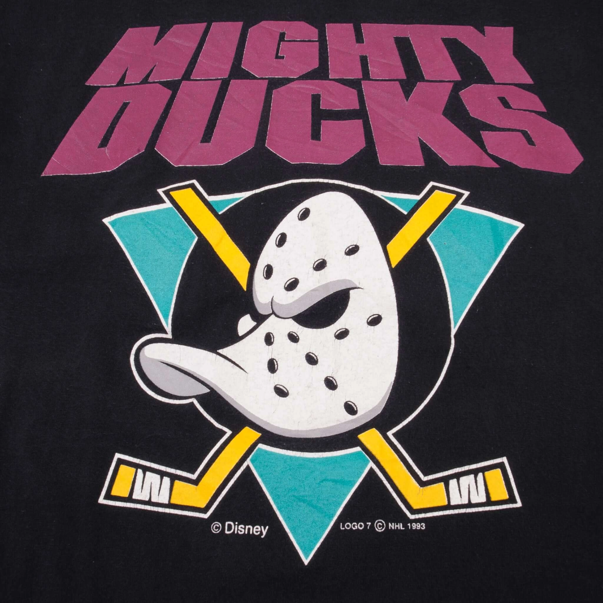 VINTAGE NHL ANAHEIM MIGHTY DUCKS TEE SHIRT 1993 MEDIUM MADE USA