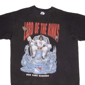 VINTAGE NHL NEW YORK RANGERS LORD OF RINKS 1990S TEE SHIRT 2XL MADE USA