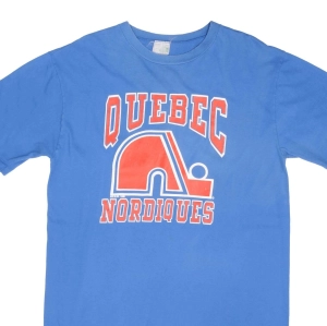 VINTAGE NHL QUEBEC NORDIQUES 1988 TEE SHIRT SIZE LARGE MADE IN CANADA