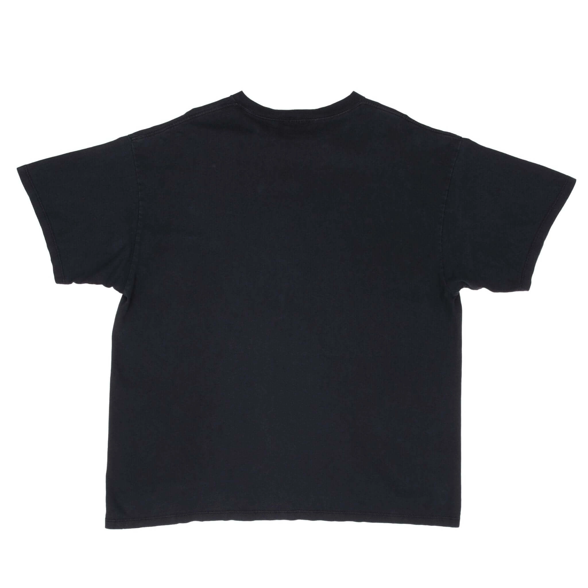VINTAGE NIKE BLACK CLASSIC SWOOSH TEE SHIRT 1990S SIZE XL MADE IN USA