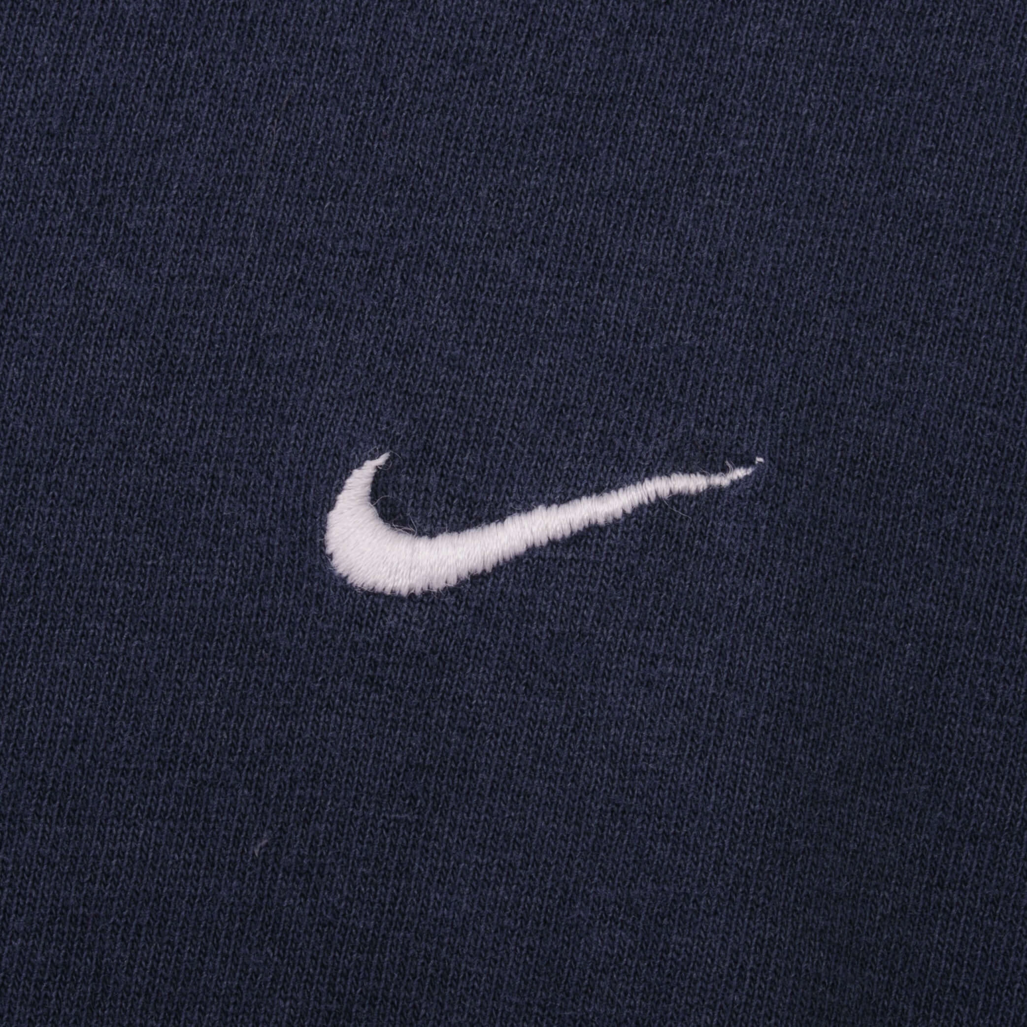 VINTAGE NIKE CLASSIC SWOOSH BLUE TEE SHIRT LATE 1990S XL MADE IN USA