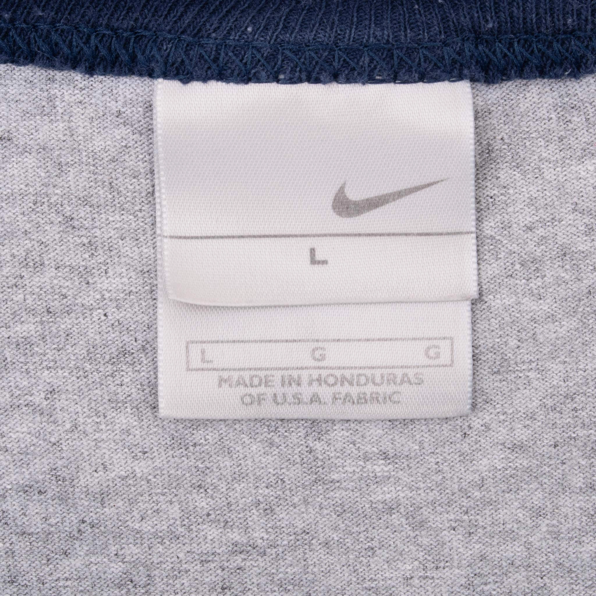 VINTAGE NIKE CLASSIC SWOOSH GREY TEE SHIRT 2000S LARGE