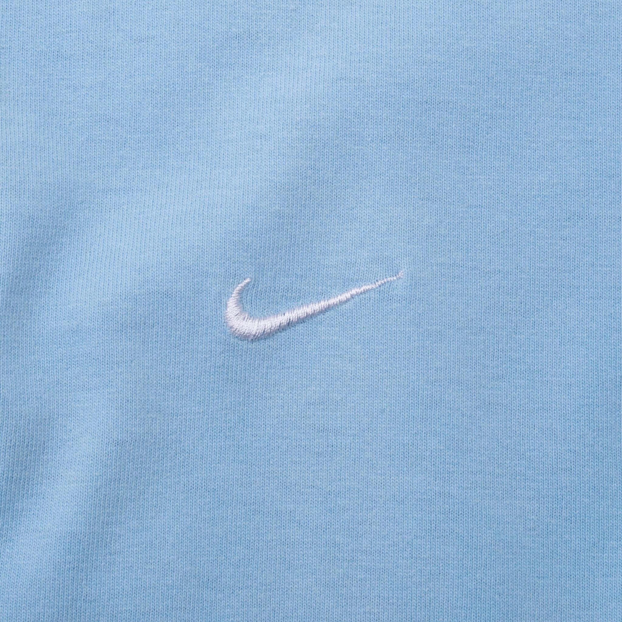 VINTAGE NIKE CLASSIC SWOOSH LIGHT BLUE TEE SHIRT 1990S 2XL