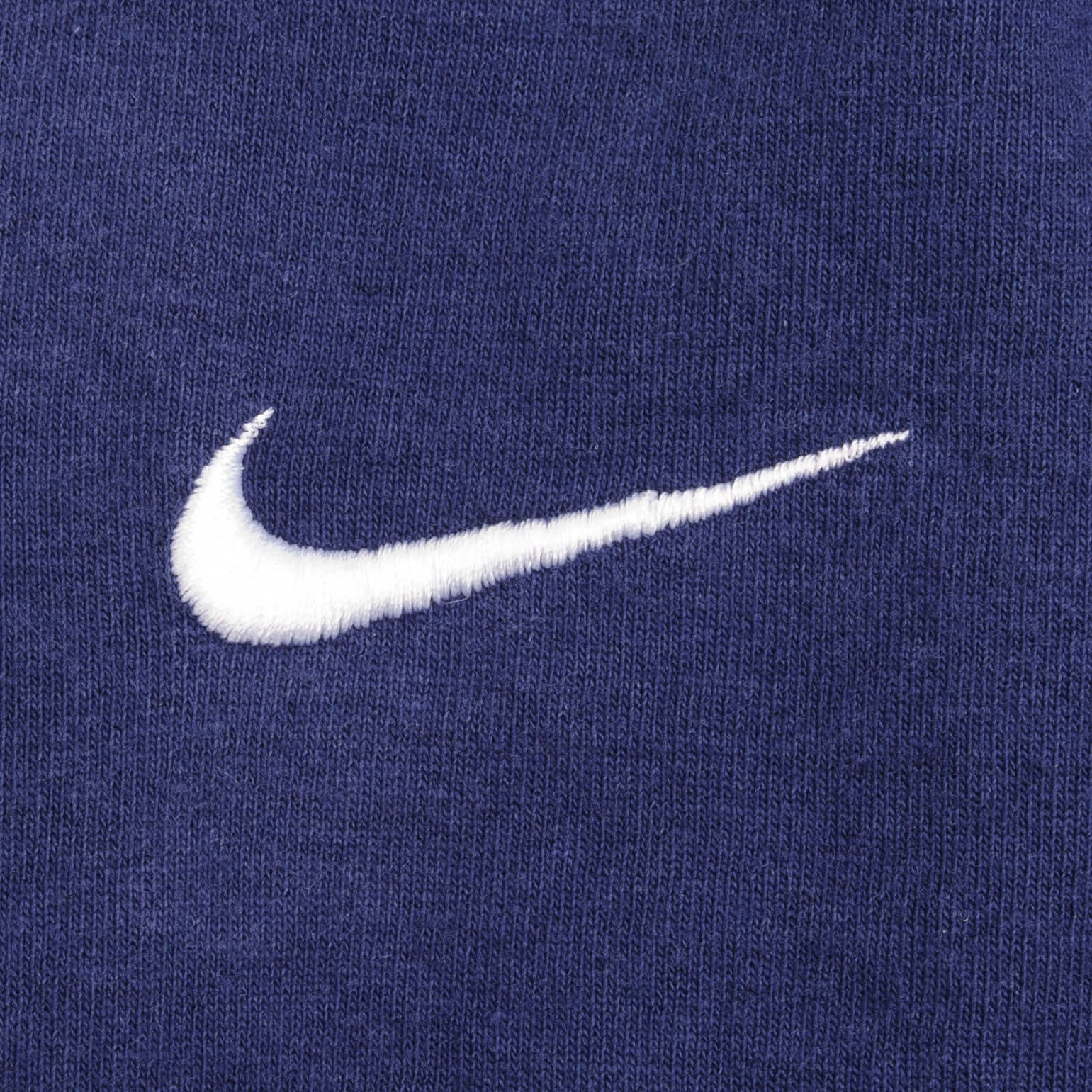 VINTAGE NIKE CLASSIC SWOOSH NAVY BLUE TEE SHIRT 1990S SIZE 2XL MADE IN USA