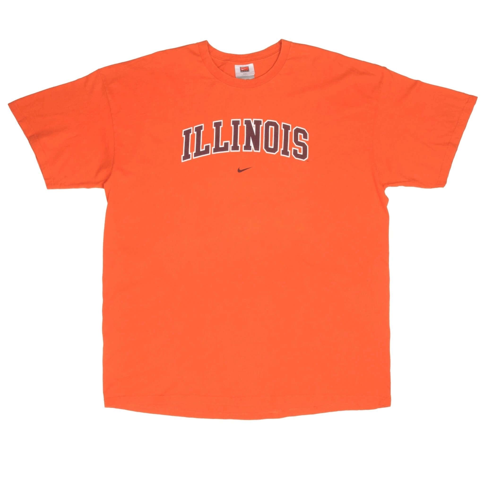 VINTAGE NIKE NCAA UNIVERSITY OF ILLINOIS  ILLINI 2000S TEE SHIRT SIZE 2XL