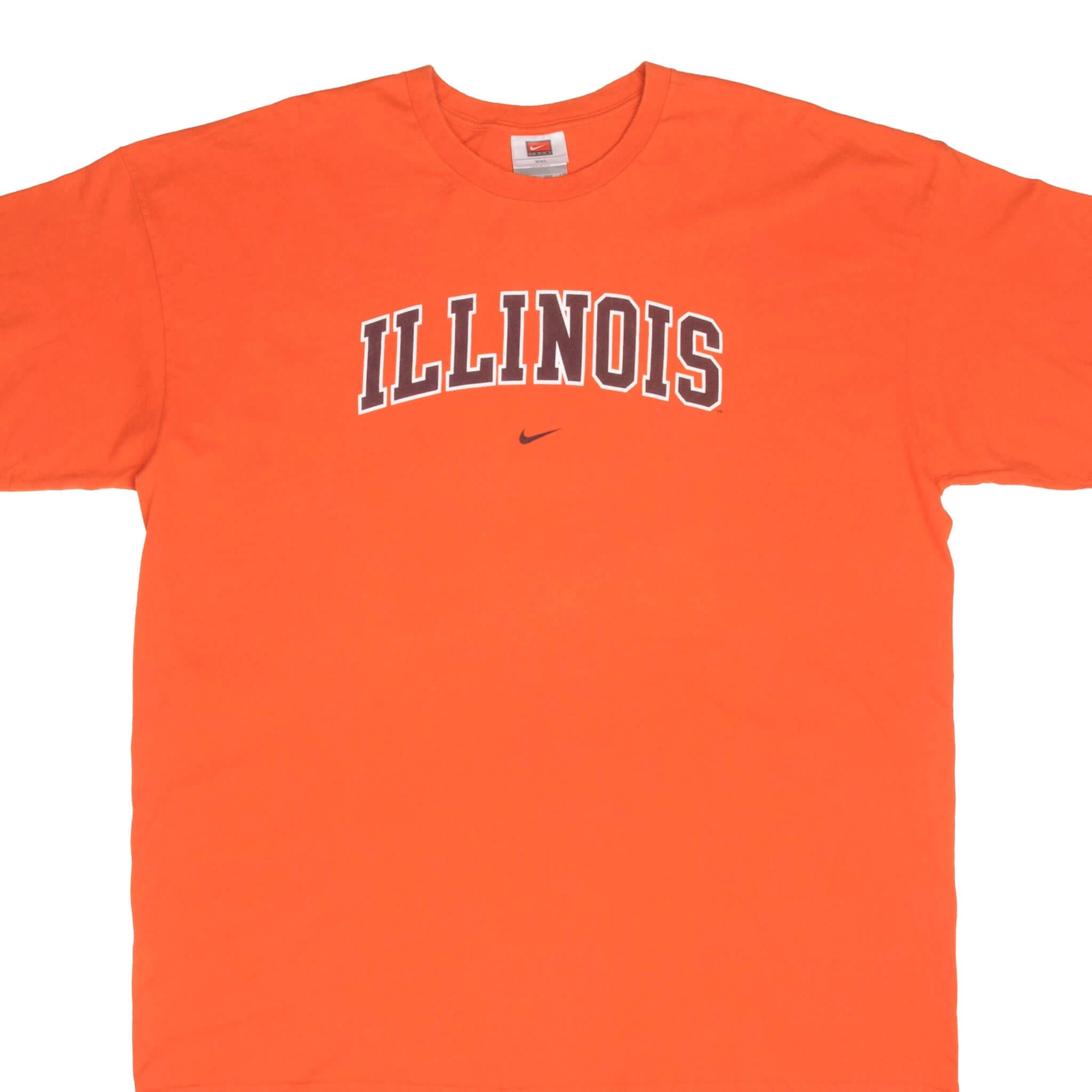 VINTAGE NIKE NCAA UNIVERSITY OF ILLINOIS  ILLINI 2000S TEE SHIRT SIZE 2XL