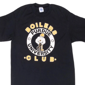 VINTAGE PURDUE UNIVERSITY BOILERS CLUB TEE SHIRT 1980S MEDIUM MADE IN USA