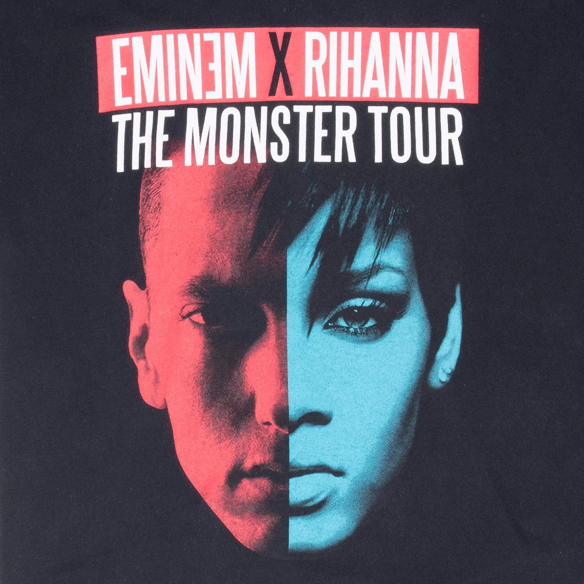 VINTAGE RAP EMINEM X RIHANNA MONSTER TOUR 2014 TEE SHIRT MEDIUM
