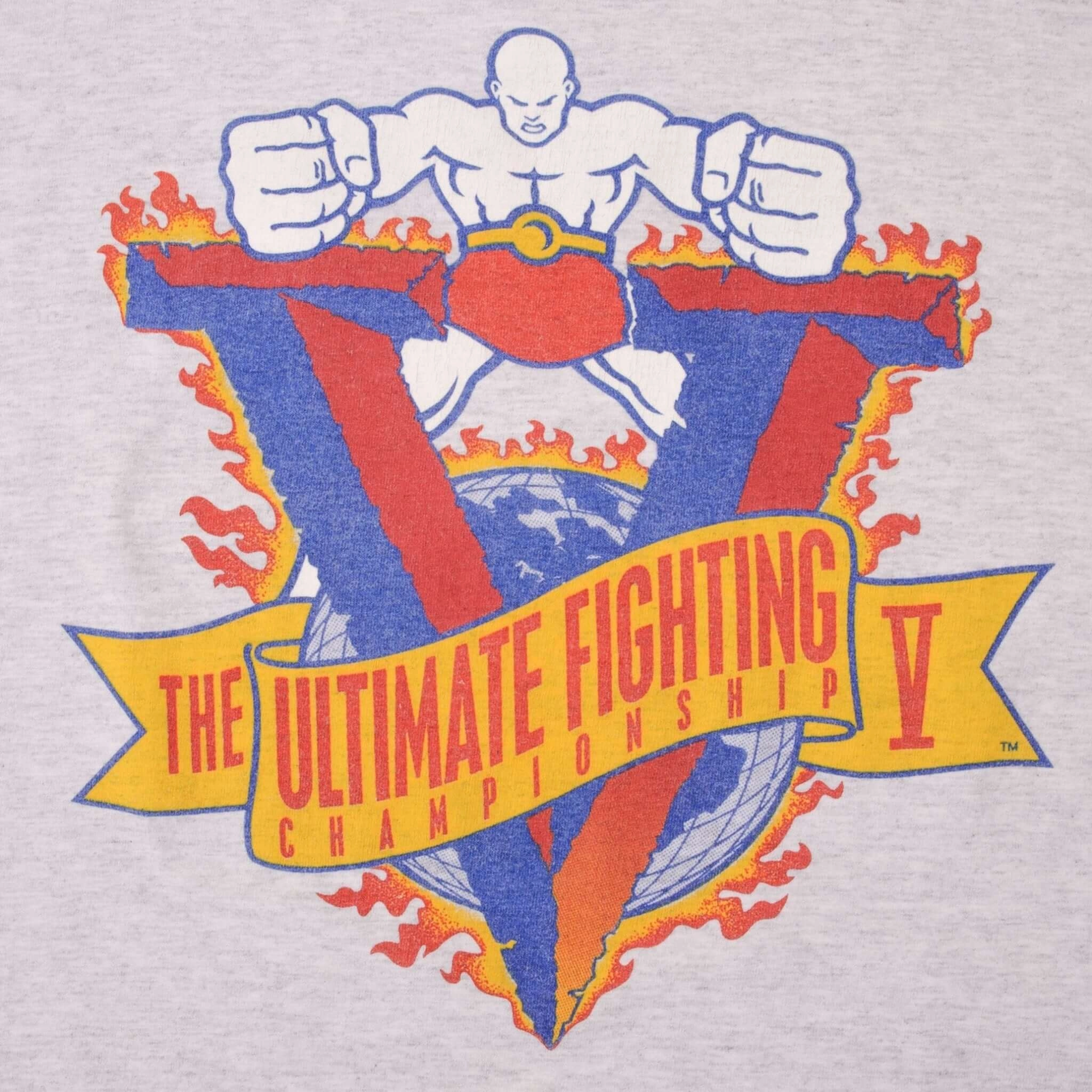 VINTAGE UFC V 1995 TEE SHIRT SIZE XL MADE IN USA