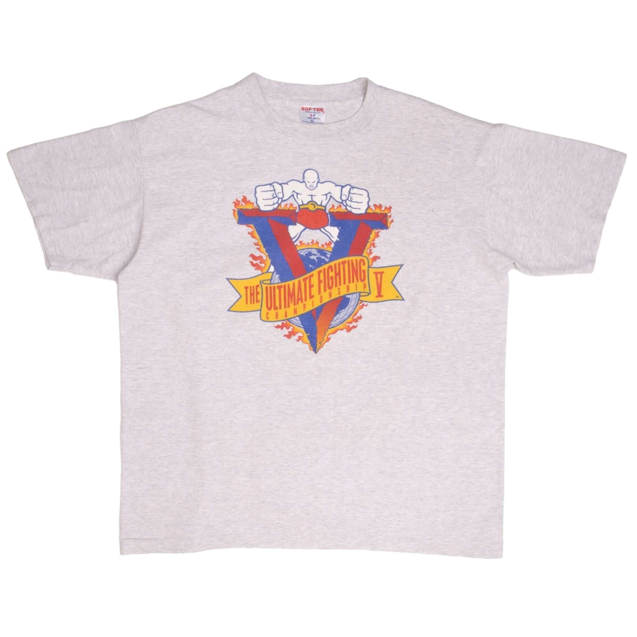 VINTAGE UFC V 1995 TEE SHIRT SIZE XL MADE IN USA