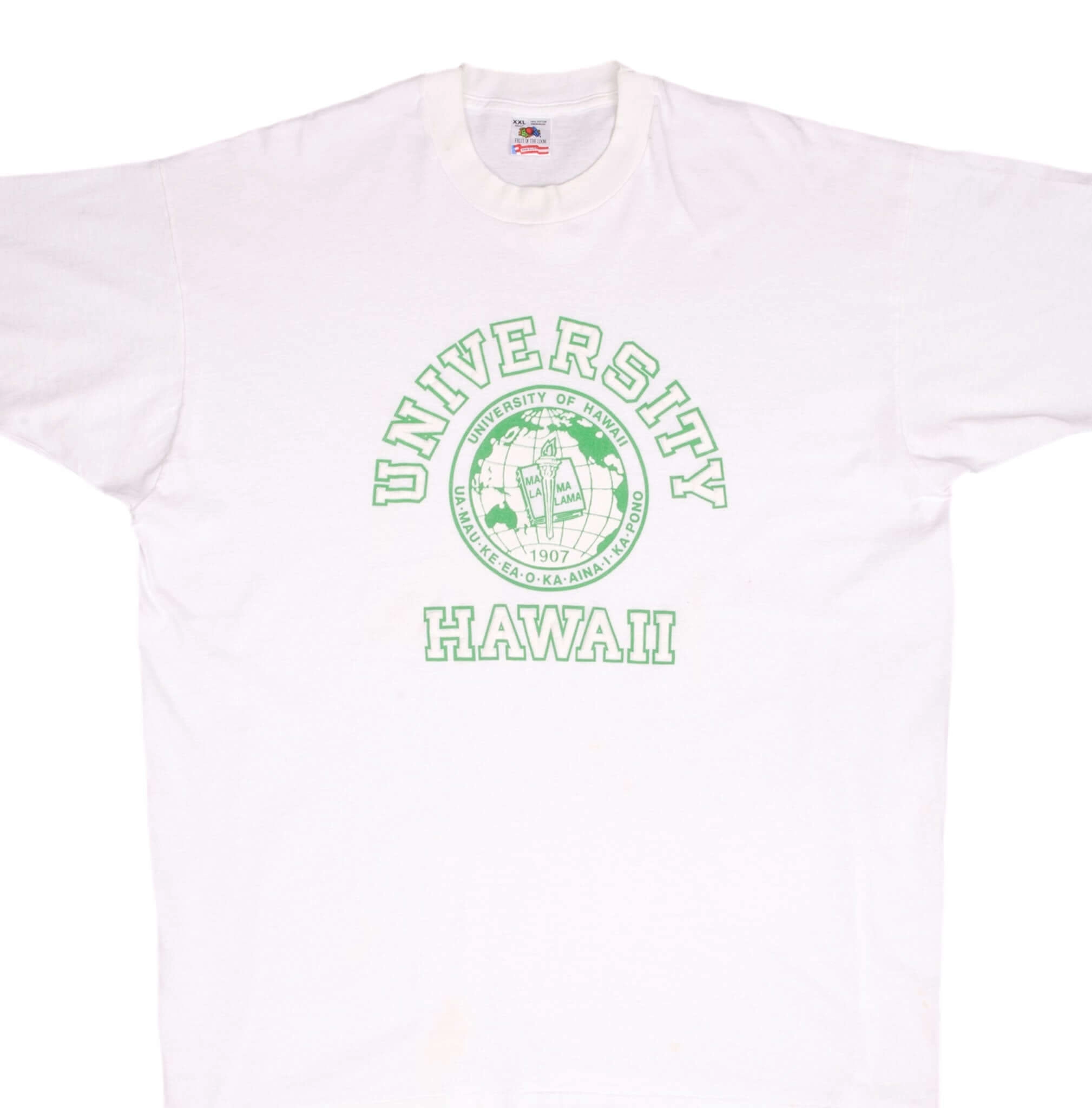 VINTAGE UNIVERSITY OF HAWAII 1990S TEE SHIRT SIZE 2XL MADE IN USA
