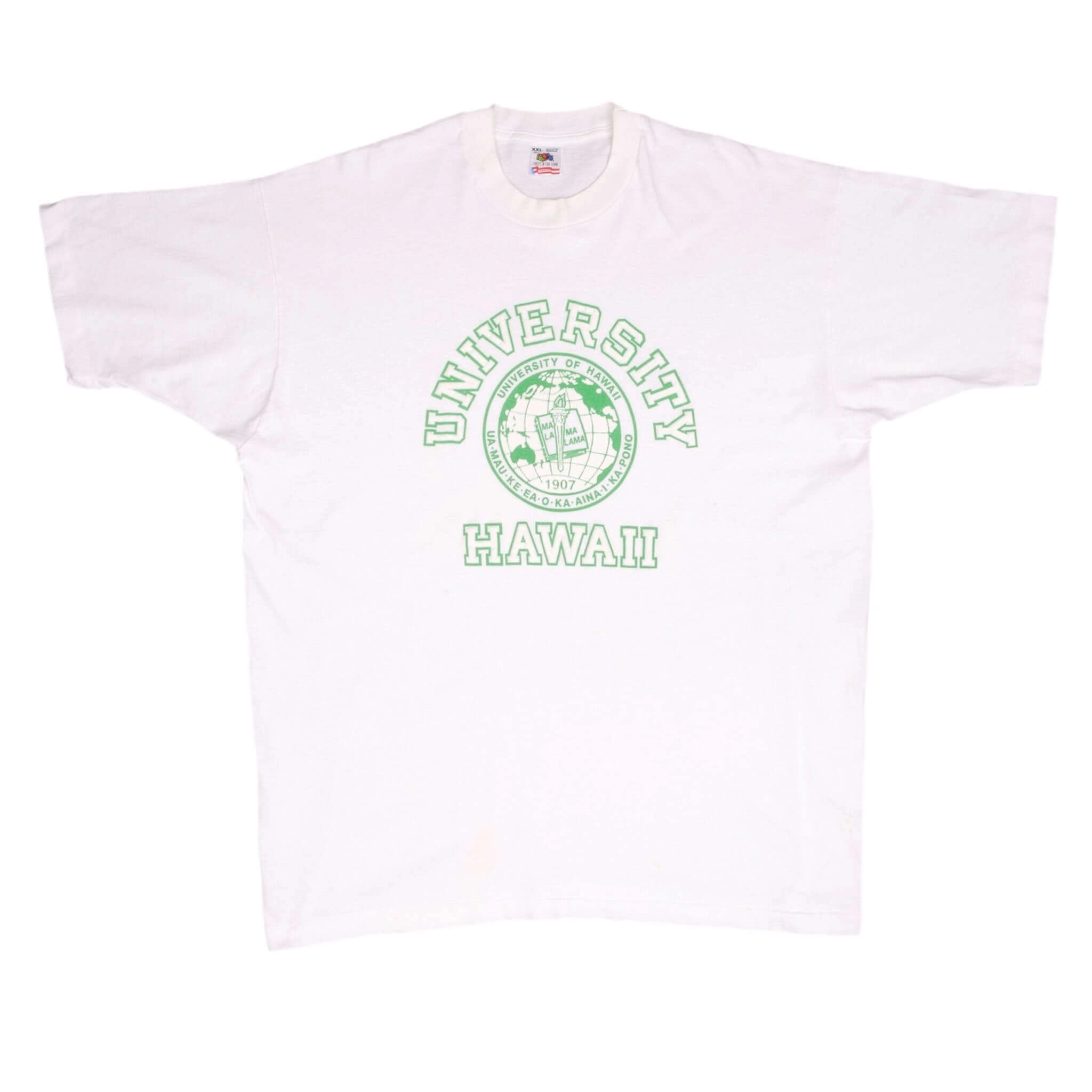VINTAGE UNIVERSITY OF HAWAII 1990S TEE SHIRT SIZE 2XL MADE IN USA
