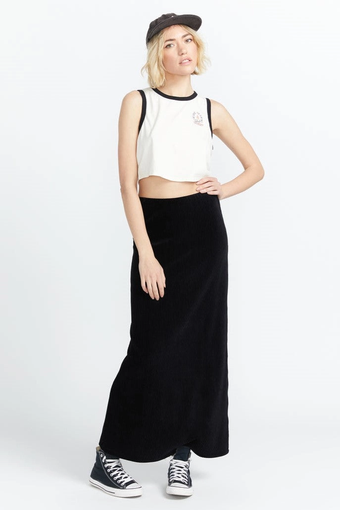 Volcom Cording To U Skirt Black