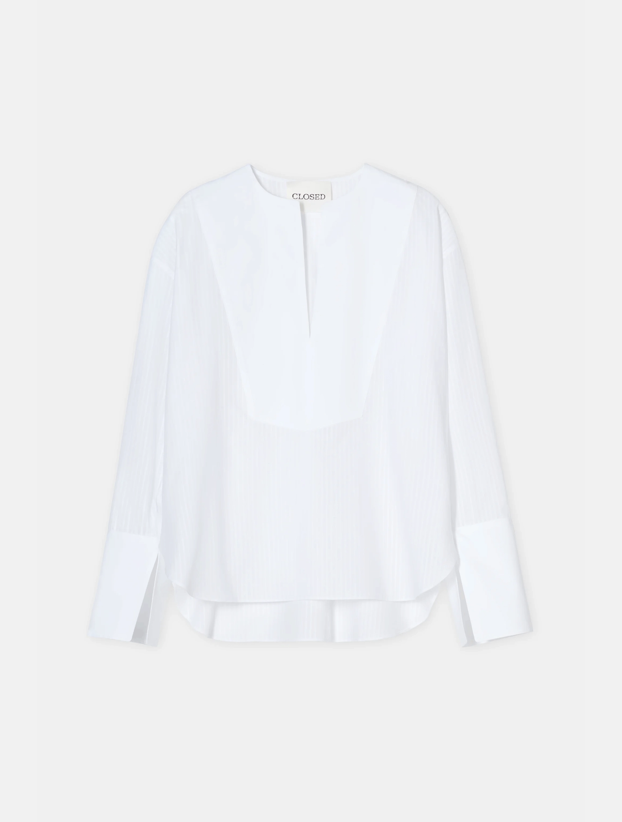 White Cotton Voile Blouse