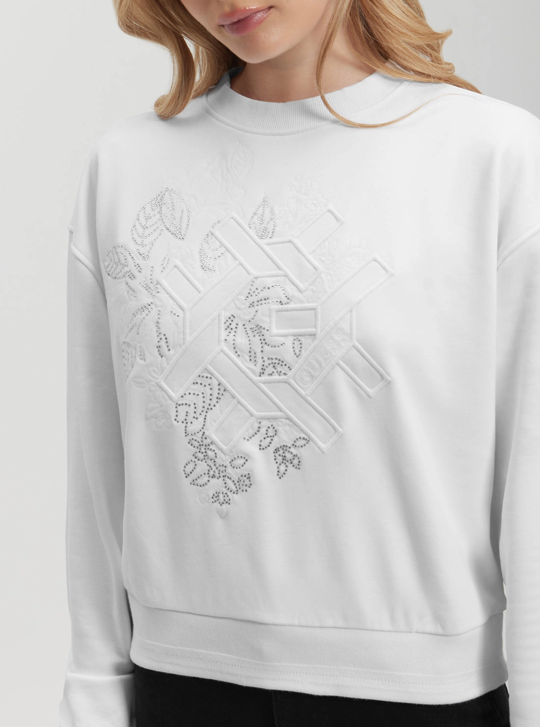 White G-Wave Logo Jumper