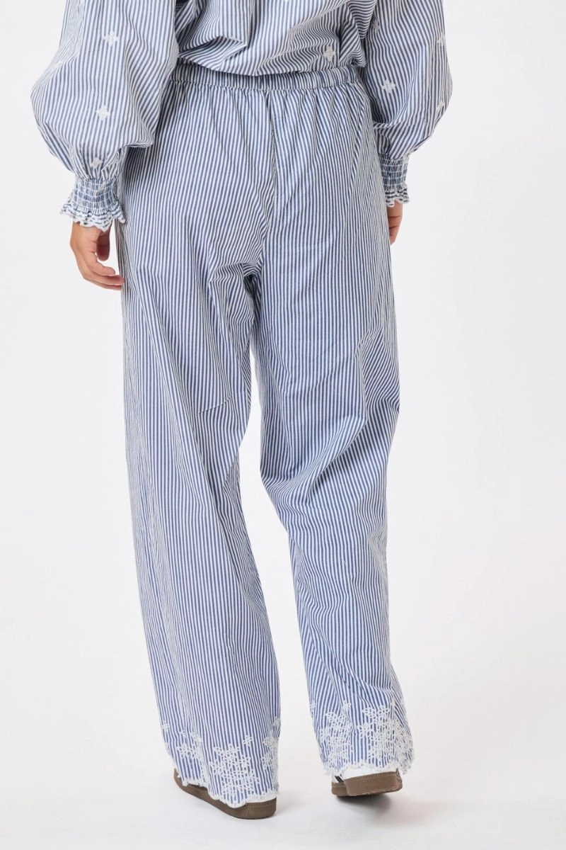 William Stripe Pants | Blue | Bukser fra Neo Noir