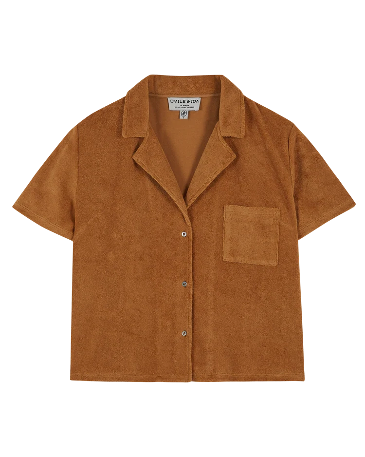 Women Shirt Towelling Honey - قصيرة