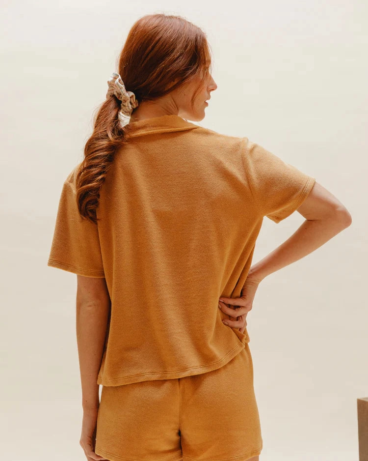 Women Shirt Towelling Honey - قصيرة
