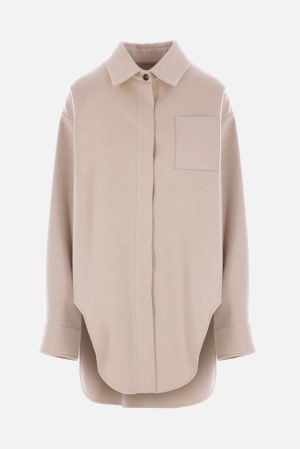wool and cashmere overshirt