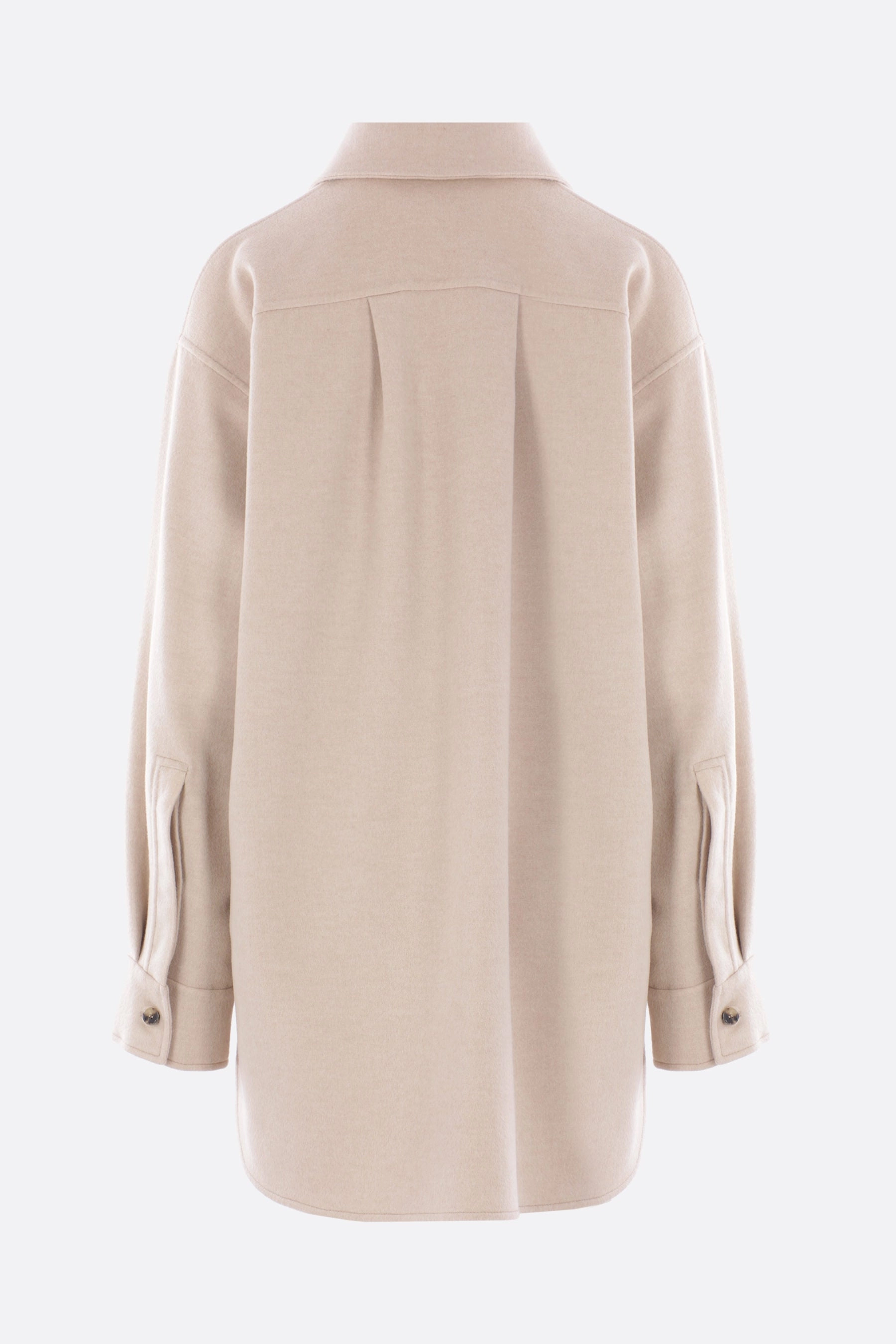 wool and cashmere overshirt