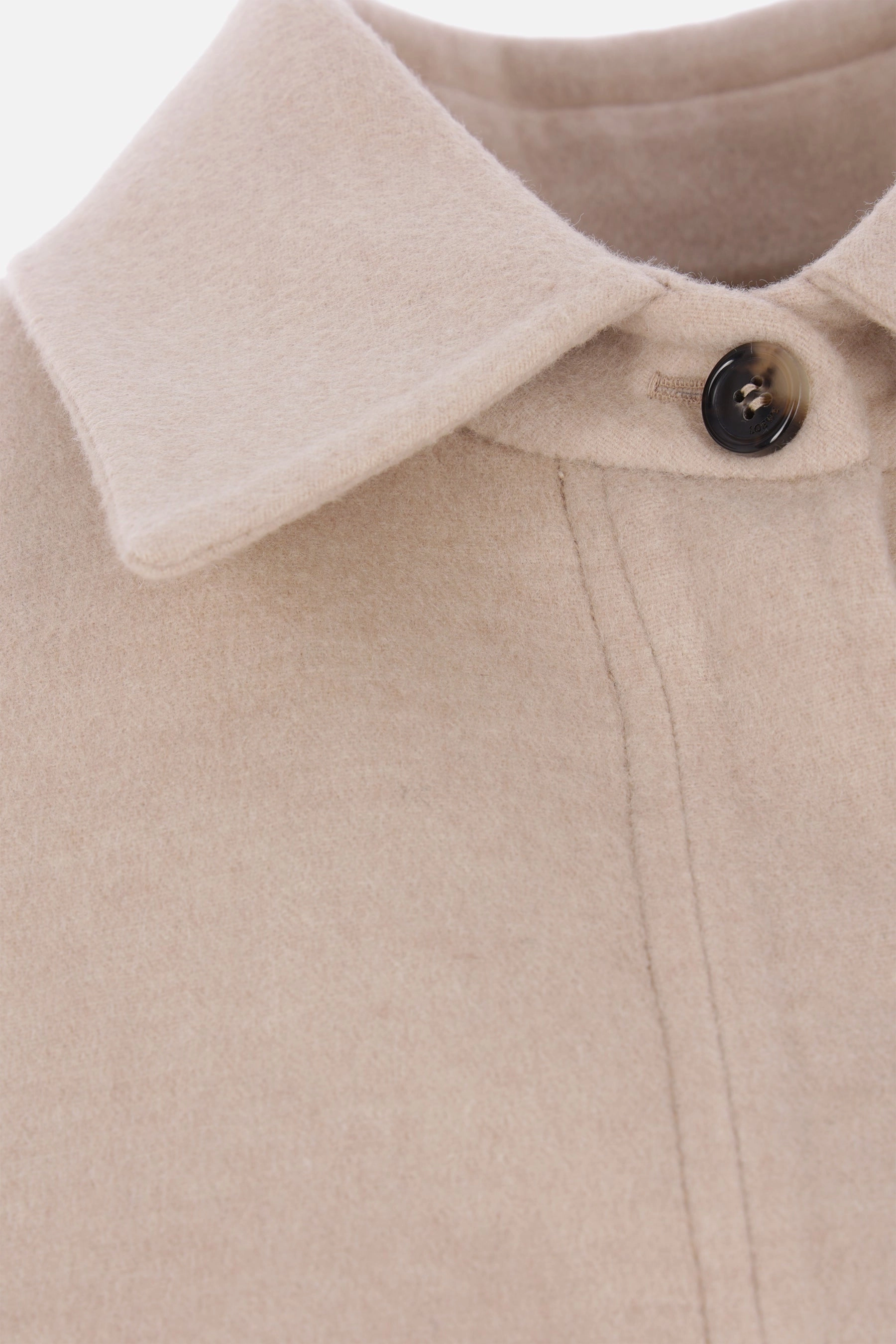 wool and cashmere overshirt