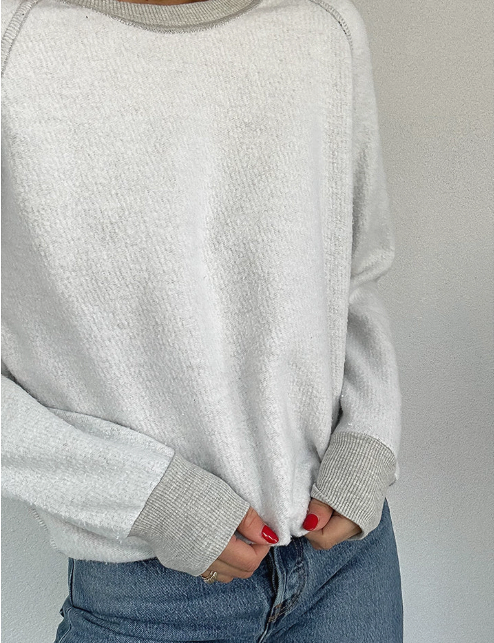 Ziggy Inside Out Sweatshirt, Heather Grey